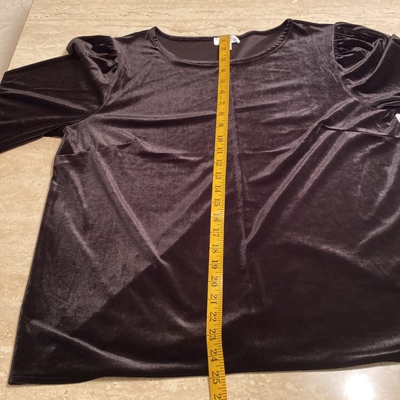 NWT Morgan Taylor velvet top, Taylor, see measurements and photos below. - Picture 6 of 7